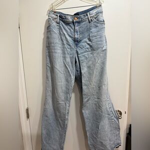Express wide legged baggy boyfriend jean